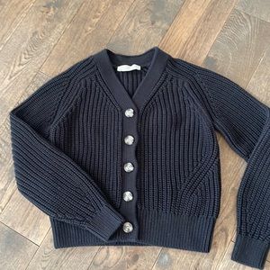 Everlane Black Cardigan Sweater